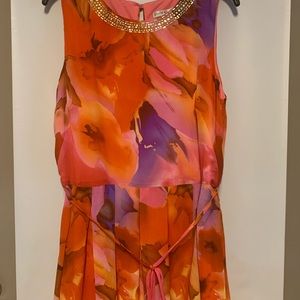 Sandra Darren Floral Dress